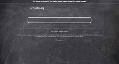 Desktop Screenshot of erfrontier.org